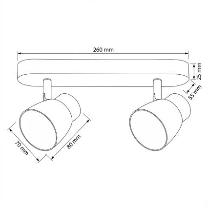 Brilagi - Foco LED RGBW regulable NUGGET 2xGU10/6W/230V 2700-6500K Wi-Fi negro/dorado
