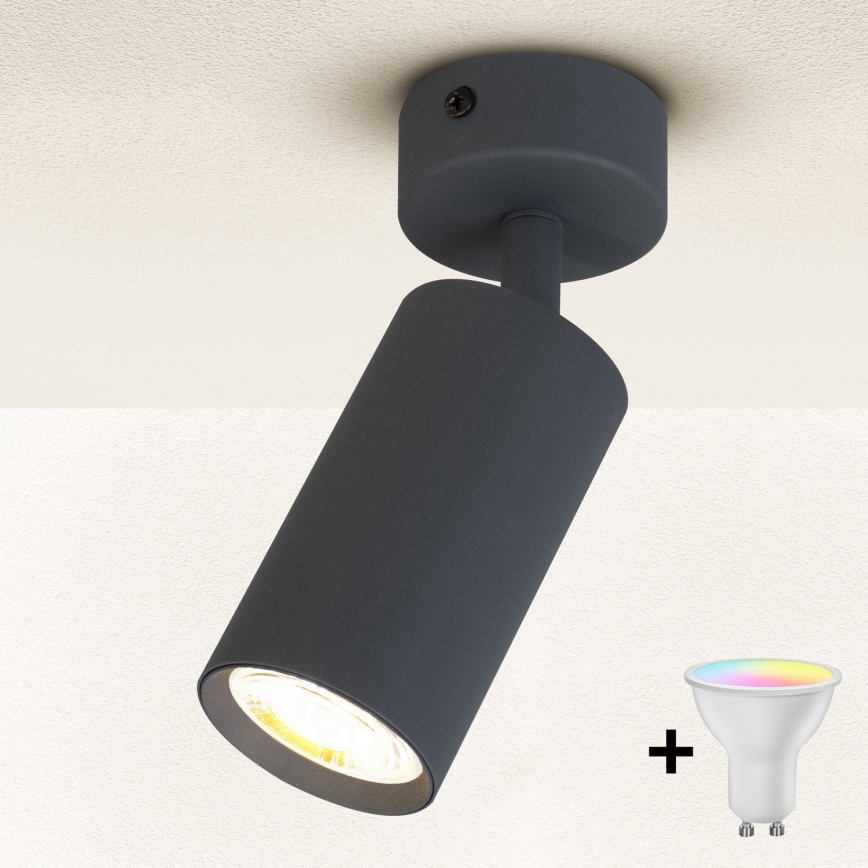 Brilagi - Foco LED RGBW regulable SELE 1xGU10/6,5W/230V 2700-6500K antracita