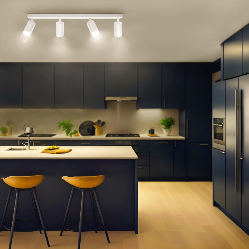 Brilagi - Foco empotrable LED RGBW regulable SELE 4xGU10/6W/230V 3000K blanco + mando a distancia