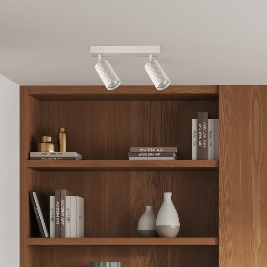 Brilagi - Foco empotrable LED RGBW regulable SELE DIAMANT 2xGU10/6,5W/230V 2700-6500K Wi-Fi blanco