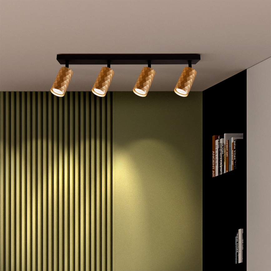 Brilagi - Foco empotrable LED RGBW regulable SELE DIAMANT 4xGU10/6,5W/230V 2700-6500K Wi-Fi dorado