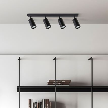 Brilagi - Foco empotrable LED RGBW regulable SELE DIAMANT 4xGU10/6,5W/230V 2700-6500K Wi-Fi negro