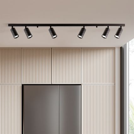 Brilagi - Foco LED RGBW regulable SELE DIAMANT 6xGU10/6,5W/230V 2700-6500K Wi-Fi negro