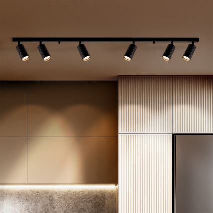 Brilagi - Foco LED RGBW regulable SELE DIAMANT 6xGU10/6,5W/230V 2700-6500K Wi-Fi negro