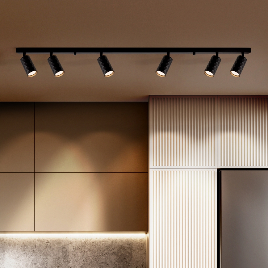 Brilagi - Foco LED RGBW regulable SELE DIAMANT 6xGU10/6,5W/230V 2700-6500K Wi-Fi negro