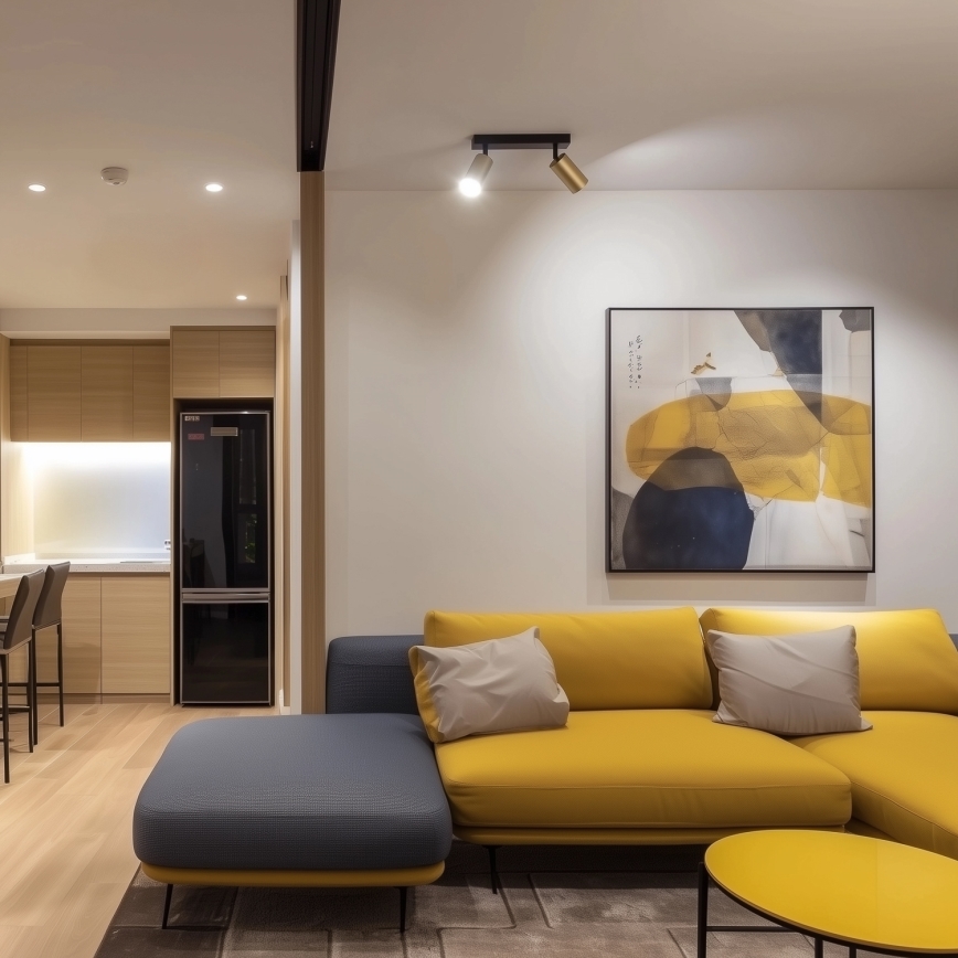 Brilagi - Foco LED RGBW regulable SELE GOLDEN 2xGU10/4,8W/230V 3000K negro/dorado + mando a distancia