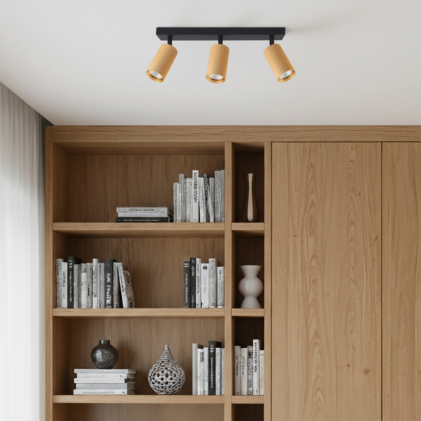 Brilagi - Foco LED RGBW regulable SELE MODERN 3xGU10/6W/230V 3000K Wi-Fi dorado