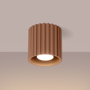 Brilagi - Foco LED SFERA 1xGU10/10W/230V diámetro 10 cm marrón