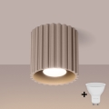 Brilagi - Foco LED SFERA 1xGU10/10W/230V Ø 10 cm taupe