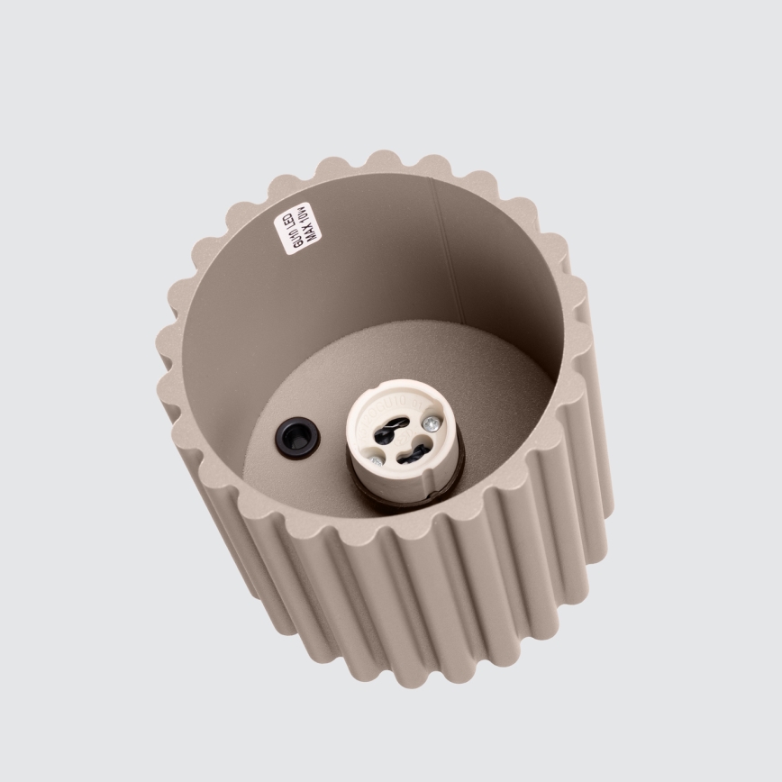 Brilagi - Foco LED SFERA 1xGU10/10W/230V Ø 10 cm taupe