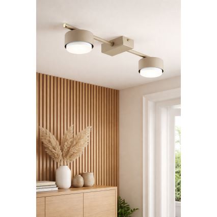 Brilagi - Foco orientable 2xGX53/12W/230V beige