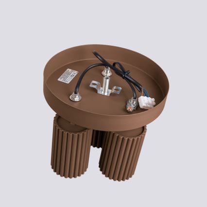 Brilagi - Foco orientable CRESTO 3xGU10/10W/230V marrón