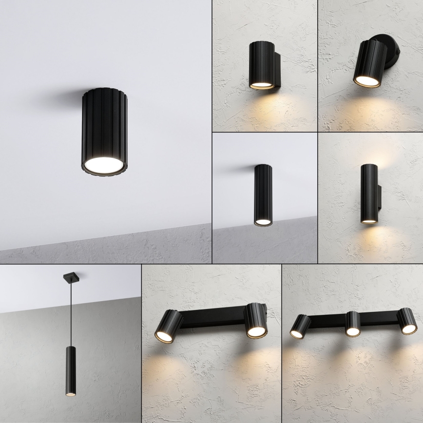 Brilagi - Foco orientable CRISPINA 1xGU10/10W/230V 10 cm negro