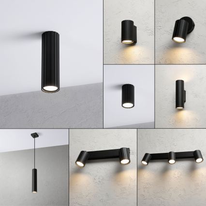 Brilagi - Foco orientable CRISPINA 1xGU10/10W/230V 20 cm negro