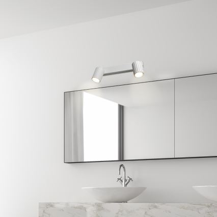 Brilagi - Foco orientable CRISPINA 2x GU10/10W/230V blanco