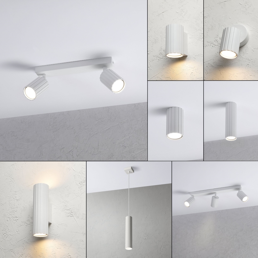 Brilagi - Foco orientable CRISPINA 2x GU10/10W/230V blanco