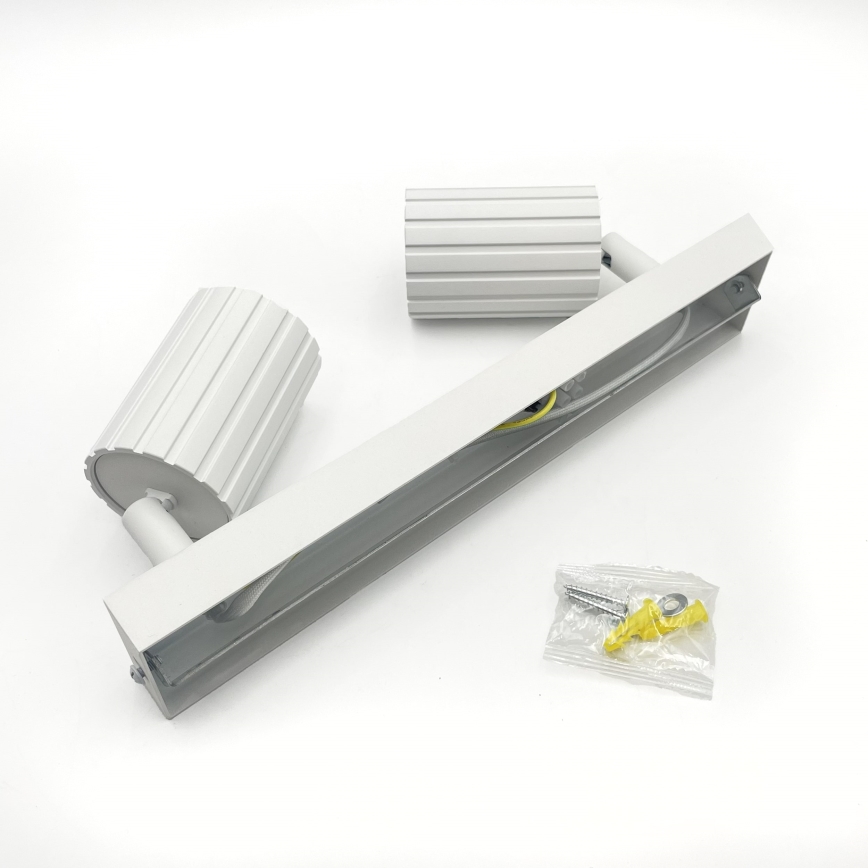 Brilagi - Foco orientable CRISPINA 2x GU10/10W/230V blanco