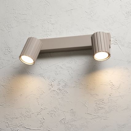 Brilagi - Foco orientable CRISPINA 2xGU10/10W/230V beige