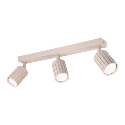 Brilagi - Foco orientable CRISPINA 3x GU10/10W/230V beige