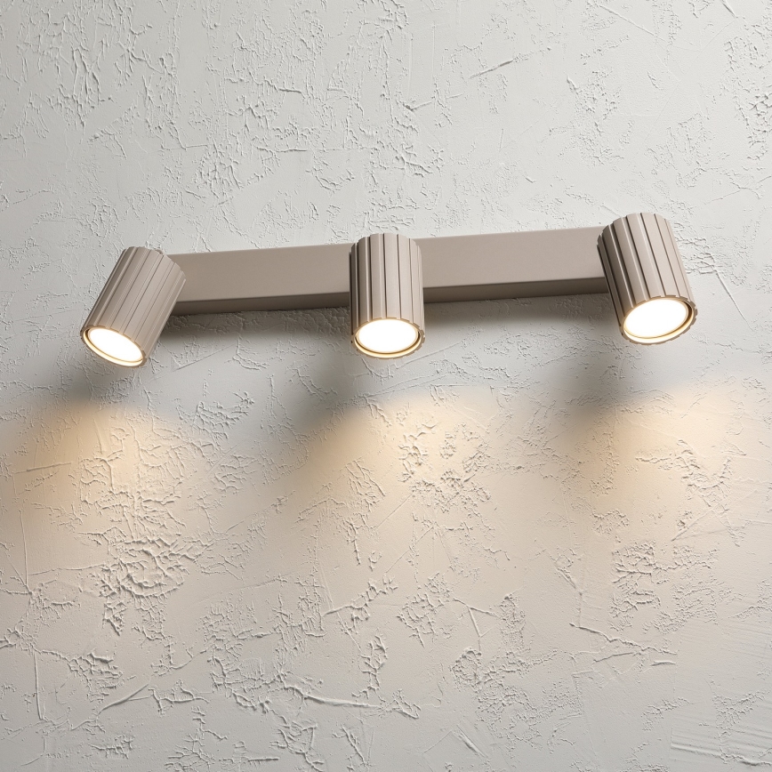 Brilagi - Foco orientable CRISPINA 3x GU10/10W/230V beige