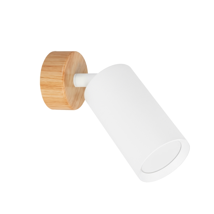 Brilagi - Foco orientable SELE 1xGU10/30W/230V blanco/acabado roble