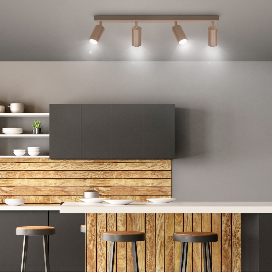 Brilagi - Foco orientable SELE 4xGU10/30W/230V beige