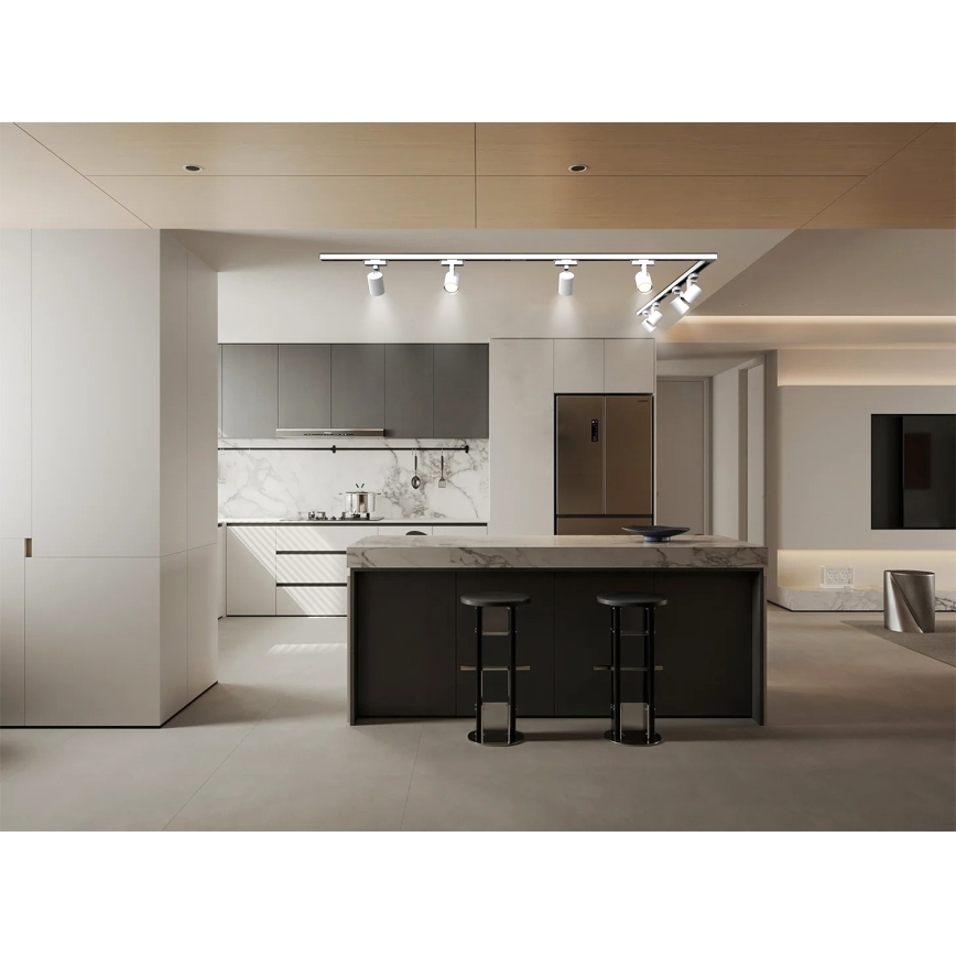 Brilagi - Foco para sistema de riel HUSKY 8xGU10/10W/230V blanco