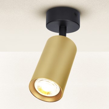 Brilagi - Foco SELE GOLDEN 1xGU10/30W/230V negro/dorado