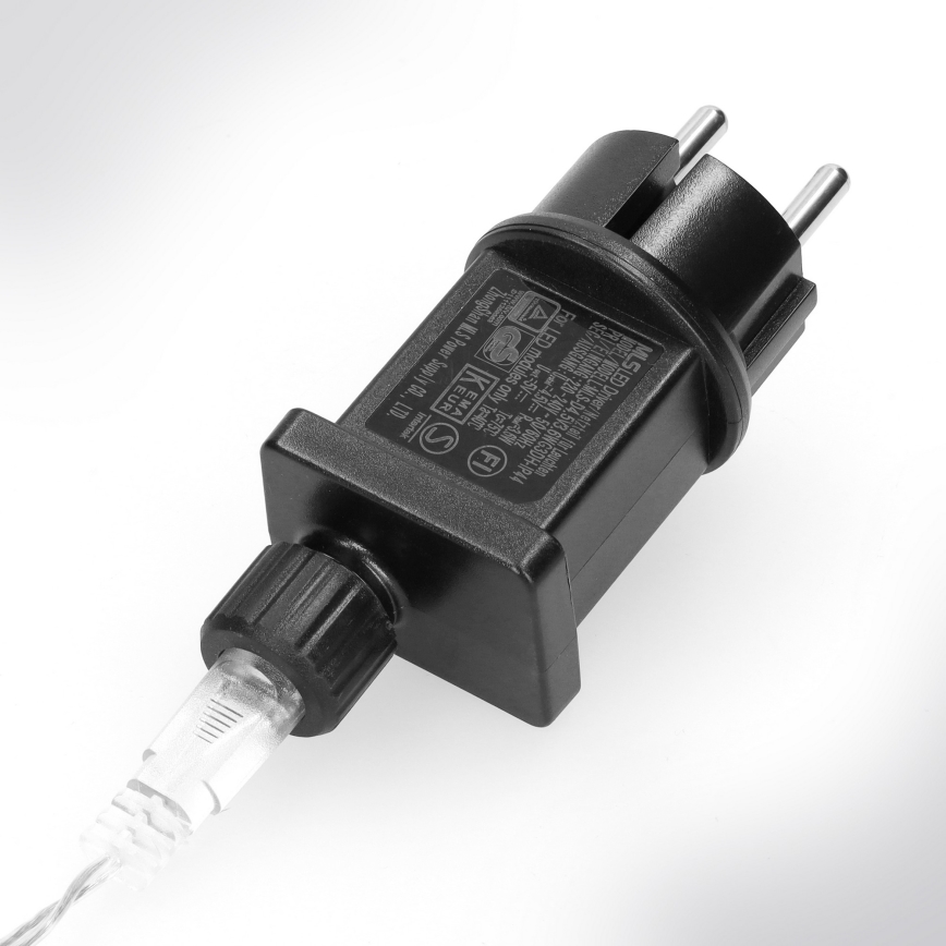 Brilagi - Guirnalda de luces LED para exterior, 150 LEDs, 5 m, IP44, blanco cálido, efecto fuegos artificiales