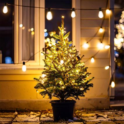 Brilagi - Guirnalda decorativa LED para exterior 10xLED/3xAA 3,2m IP44 blanco cálido