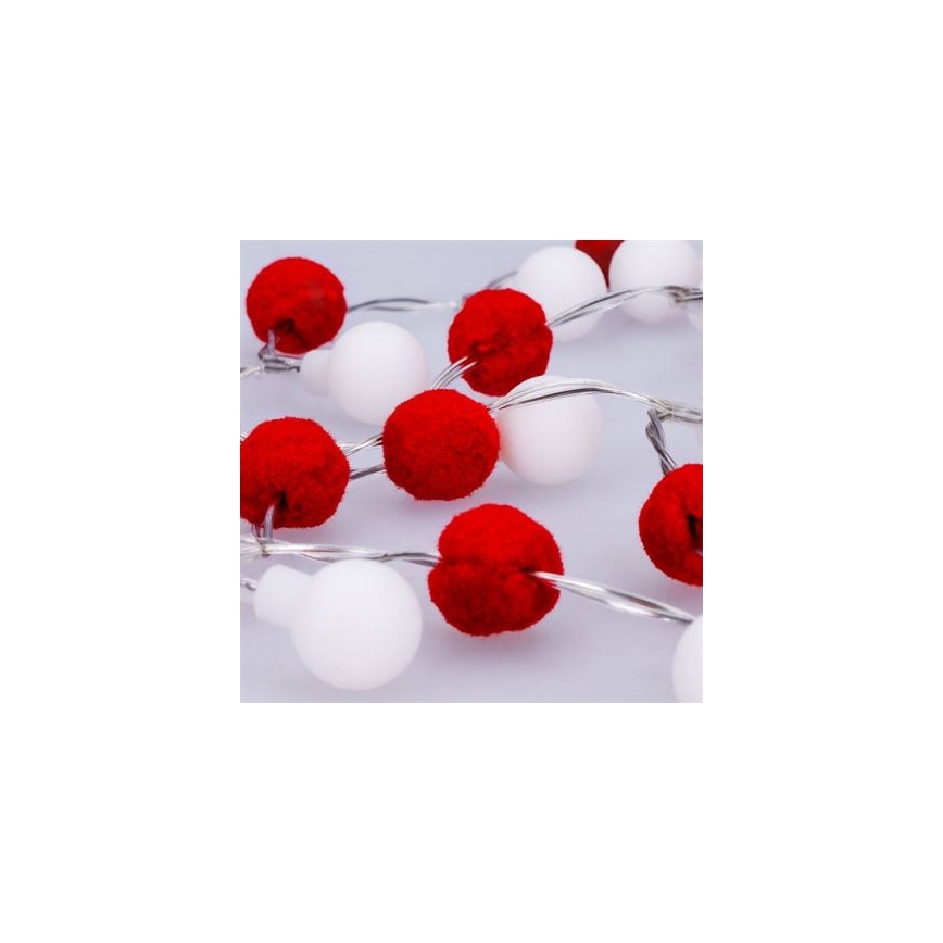 Brilagi - Guirnalda LED 20 LEDs/2xAA 1,8 m blanco cálido