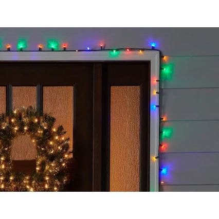 Brilagi - Guirnalda LED de Navidad para exterior 200xLED/2 funciones 25m IP44 multicolor