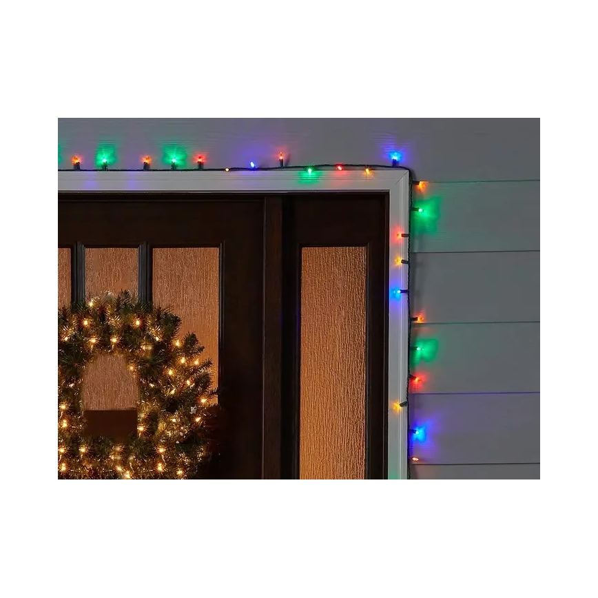 Brilagi - Guirnalda LED de Navidad para exterior 200xLED/2 funciones 25m IP44 multicolor