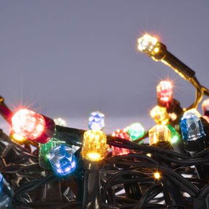 Brilagi - Guirnalda LED de Navidad para exterior 200xLED/2 funciones 25m IP44 multicolor