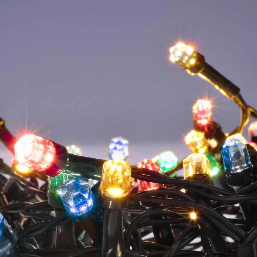 Brilagi - Guirnalda LED de Navidad para exterior 200xLED/2 funciones 25m IP44 multicolor