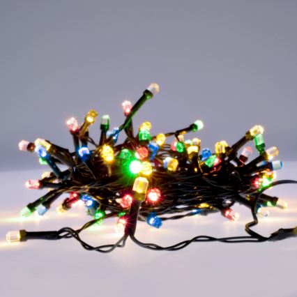 Brilagi - Guirnalda LED de Navidad para exterior 200xLED/2 funciones 25m IP44 multicolor