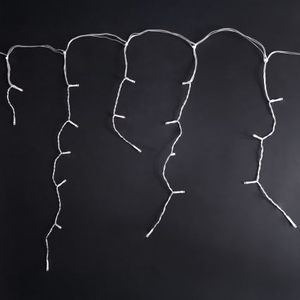 Brilagi - Guirnalda LED navideña para exterior, 400 LEDs, 8 funciones, 23 m, IP44, blanco cálido