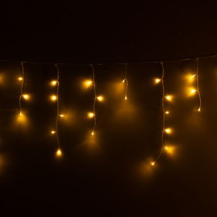 Brilagi - Guirnalda LED navideña para exterior, 400 LEDs, 8 funciones, 23 m, IP44, blanco cálido