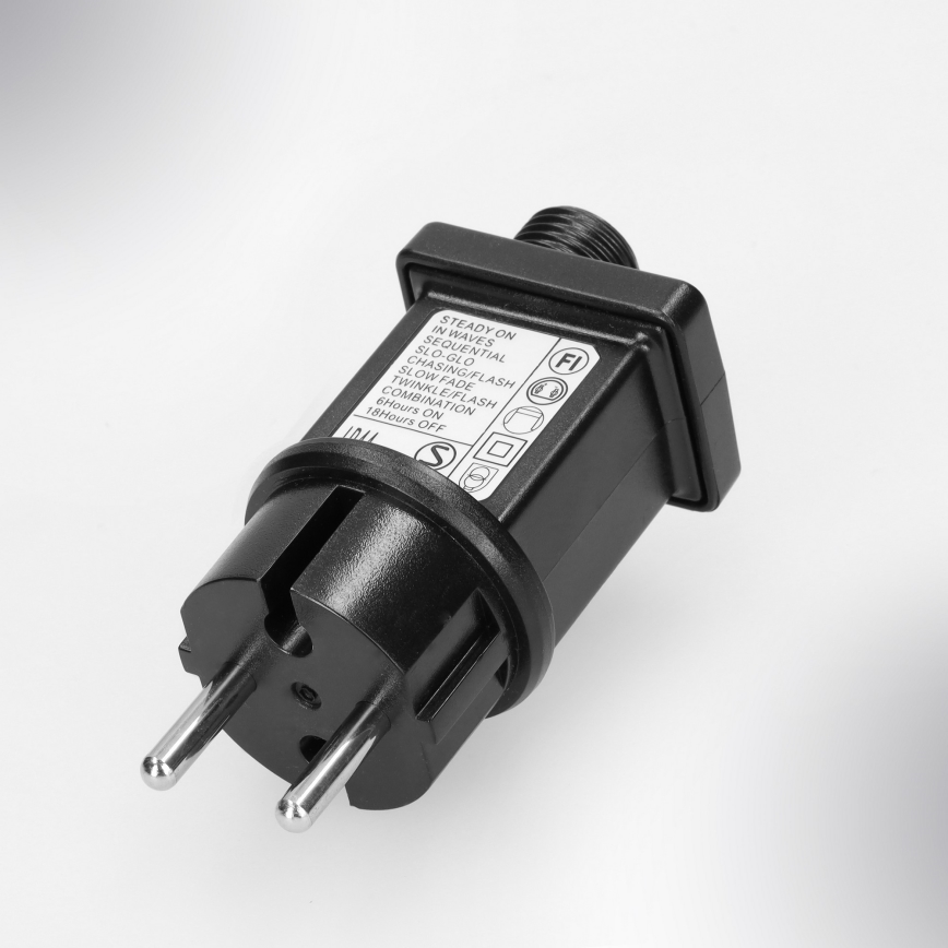 Brilagi - Guirnalda LED navideña para exterior, 400 LEDs, 8 funciones, 23 m, IP44, blanco cálido