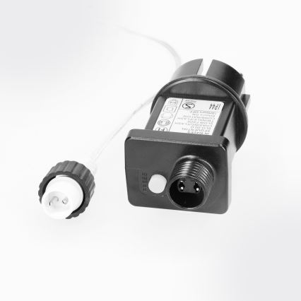 Brilagi - Guirnalda LED para exterior, 200 LEDs, 8 funciones, 13 m, IP44, blanco cálido, estilo carámbano