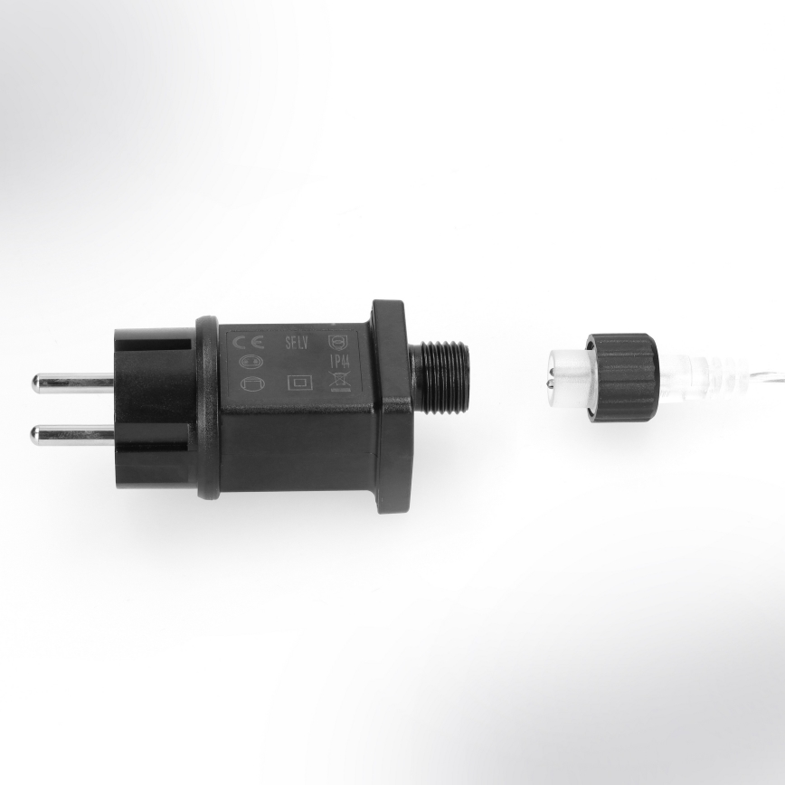 Brilagi - Guirnalda navideña LED para exterior 150xLED 5m IP44 luz blanca fría efecto fuegos artificiales