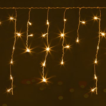 Brilagi - Guirnalda navideña LED para exterior 200xLED/8 funciones 13x0,6m IP44 blanco cálido