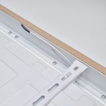 Brilagi - Lámpara de techo LED para baño WOODY FRAME LED/40W/230V 60x60 cm IP44 roble