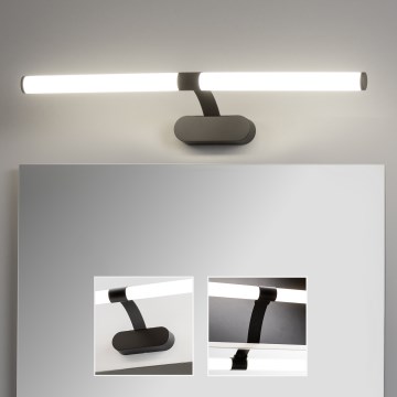 Brilagi - Iluminación LED para espejo de baño 2 en 1 TUBEO LED/8W/230V 60 cm IP44 negro