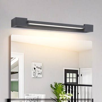 Brilagi - Iluminación LED para espejo de baño AQUA LINE LED/12W/230V 45 cm IP44 antracita