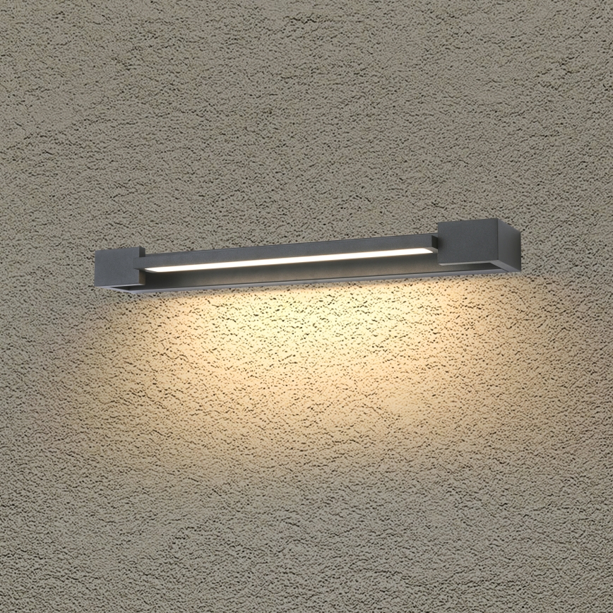 Brilagi - Iluminación LED para espejo de baño AQUA LINE LED/12W/230V 45 cm IP44 antracita CRI 90