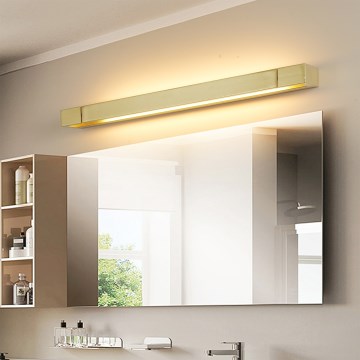 Brilagi - Iluminación LED para espejo de baño AQUA LINE LED/18W/230V 60 cm IP44 acabado dorado IRC 90