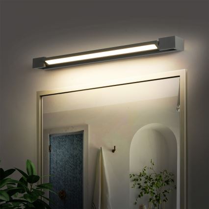 Brilagi - Iluminación LED para espejo de baño AQUA LINE LED/18W/230V 60 cm IP44 antracita CRI 90