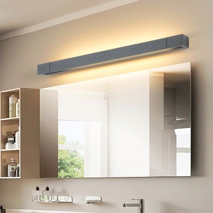 Brilagi - Iluminación LED para espejo de baño AQUA LINE LED/18W/230V 60 cm IP44 antracita CRI 90