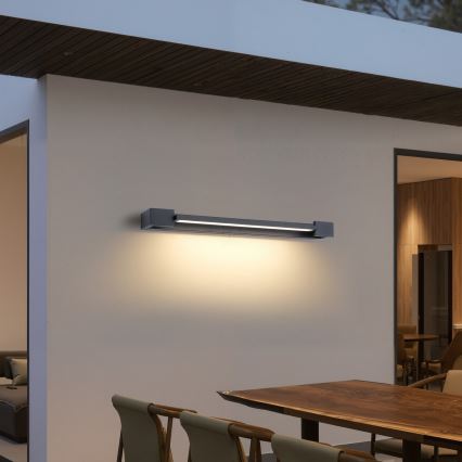 Brilagi - Iluminación LED para espejo de baño AQUA LINE LED/18W/230V 60 cm IP44 antracita CRI 90